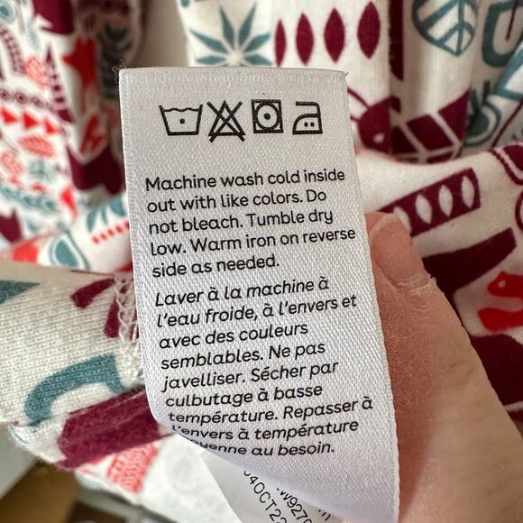 Tea Collection Unisex LARGE Scandinavian Animals Goodnight Pajama Top Sleepwear - Picture 12 of 13